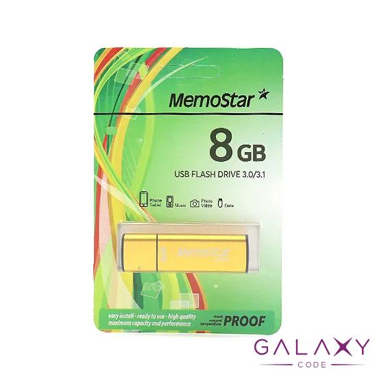 USB Flash memorija MemoStar 8GB CUBOID 3.0 zlatna 