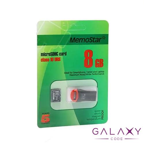 Memorijska kartica MemoStar Micro SD 8GB Class 10 UHS + USB citac 