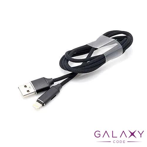 USB data kabal MULTI-FUNCTION za Iphone lightning crni 