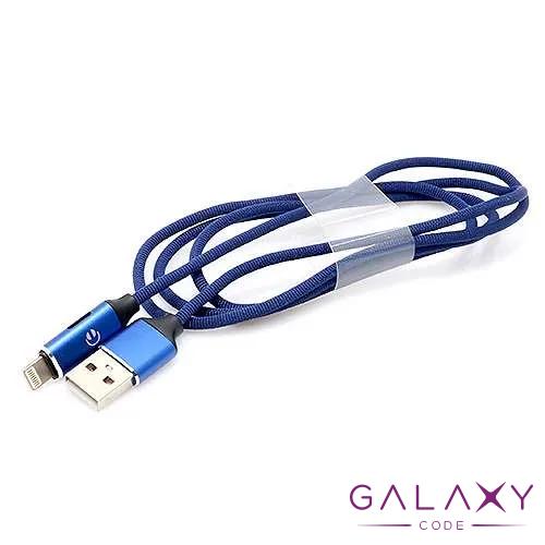 USB data kabal MULTI-FUNCTION za Iphone lightning plavi 