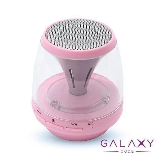 Zvucnik M28 ambient light Bluetooth roze 